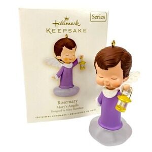 Hallmark ROSEMARY 2008 Keepsake Ornament Mary's Angels Series #21 Purple Lantern